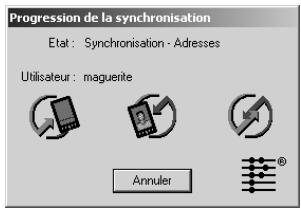 PALM M100 - Pour exécuter une hotsync locale sous windows : - 3