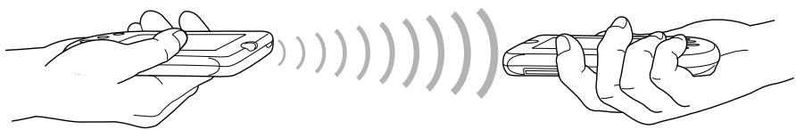 PALM M100 - Pour transmettre par infrarouge un enregistrement ou une catégorie d'enregistrements : - 1