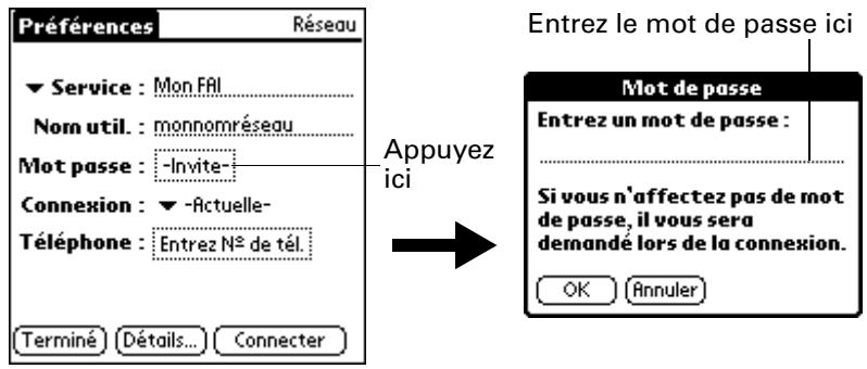 PALM M100 - Pour saisir un mot de passe : - 1