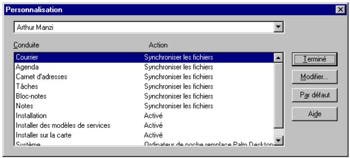 PALM M100 - Pour restaurer vos données sous windows après une réinitialisation matérielle : - 1