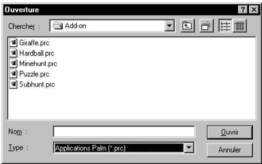 PALM M500 - Pour installer un logiciel tiers sur votre ordinateur de poche à l'aide d'un ordinateur windows : - 2