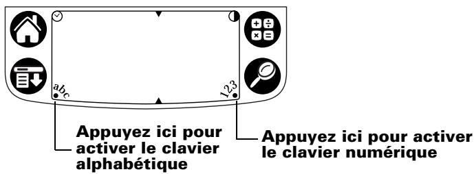 PALM M500 - Pour utiliser le clavier logiciel : - 1