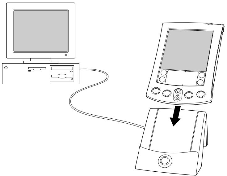 PALM M500 - Pour exécuter une hotsync locale sur un ordinateur windows : - 1
