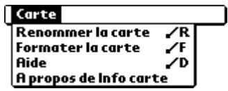 PALM M500 - Menu carte - 1