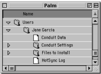 PALM M515 - Exécution d'une hotsync pour la première fois : macintosh - 1