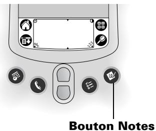 PALM M515 - Pour ouvrir l'application notes : - 1