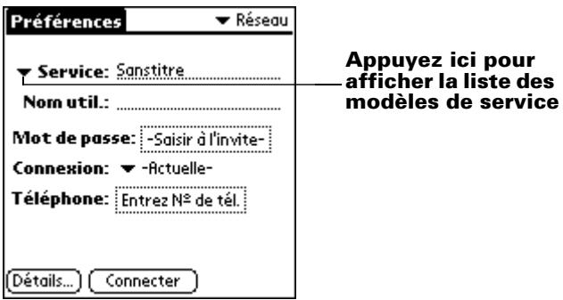 PALM M515 - Choix d'un service - 1