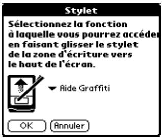 PALM M515 - Pour modifier les préférences du stylet : - 1
