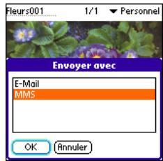 PALM TREO 600 - Envoi d'une image - 1