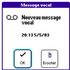 PALM TREO 600 - Notification du service messagerie - 1