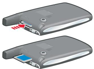 PALM TREO 600 - Insertion et suppression de cartes d'extension - 1