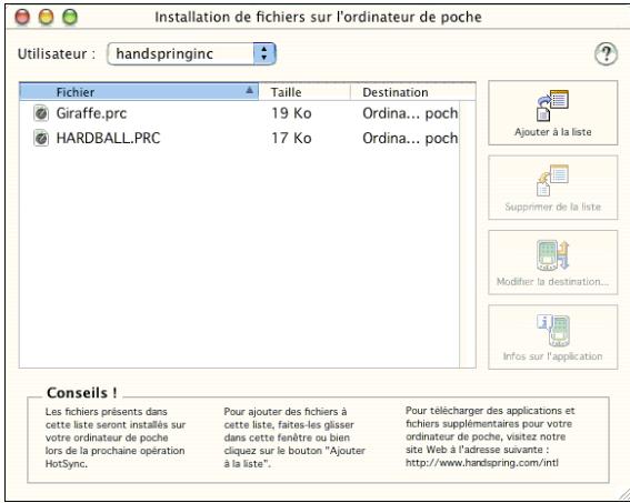 PALM TREO 600 - Installation d'applications à partir d'un ordinateur windows - 3