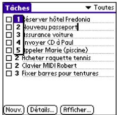 PALM TREO 600 - Ajout d'une tâche - 2