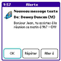 PALM TREO 600 - Réception de messages - 1