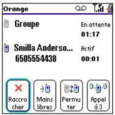 PALM TREO 600 - Lancement d'une téléconférence - 1