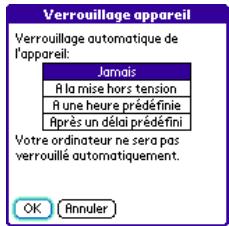 PALM TREO 600 - Verrouillage du mot de passe système - 2