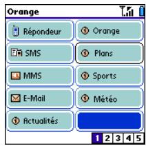 PALM TREO 600 - Composition d'un numéro à l'aide du clavier de numérotation à l'écran - 2