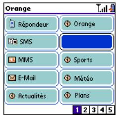PALM TREO 600 - Définition des boutons favoris orange - 1