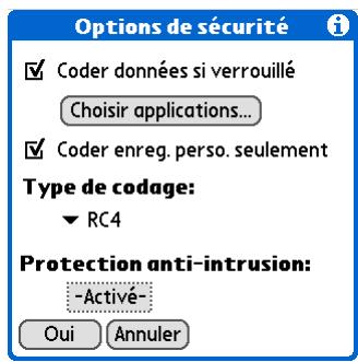PALM TUNGSTEN T5 - Options de sécurité - 5