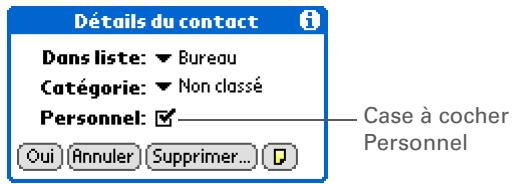 PALM TUNGSTEN T5 - Marquage d'enregistrements comme personnes - 1