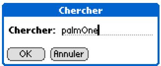PALM TUNGSTEN T5 - Recherche d'informations - 1