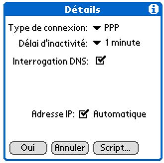 PALM TUNGSTEN T5 - Création de scripts de connexion - 3