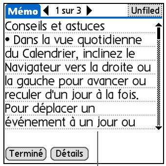 PALM TUNGSTEN T5 - Modification des polices de l'écran - 2