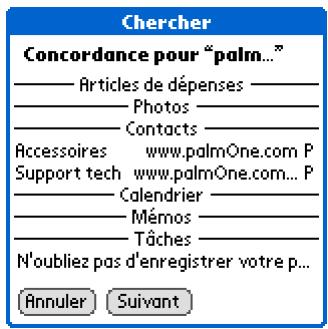 PALM TUNGSTEN T5 - Recherche d'informations - 3