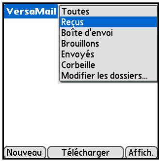 PALM TUNGSTEN T5 - Alternance entre comptes de messagerie - 1