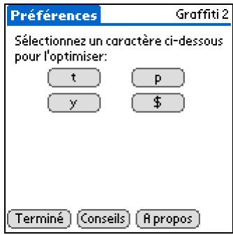 PALM TUNGSTEN T5 - Personnalisation des tracés graffiti 2 - 1