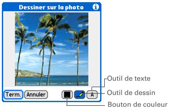 PALM TUNGSTEN T5 - Personnalisation d'une photo - 1