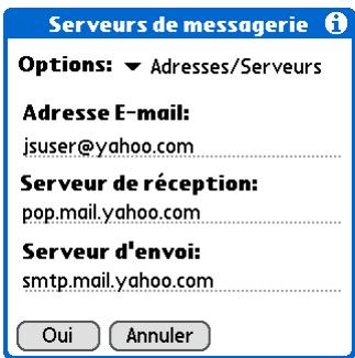 PALM TUNGSTEN T5 - Serveurs de messagerie 1 - 4
