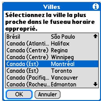 PALM TUNGSTEN T5 - Ajout de villes - 2