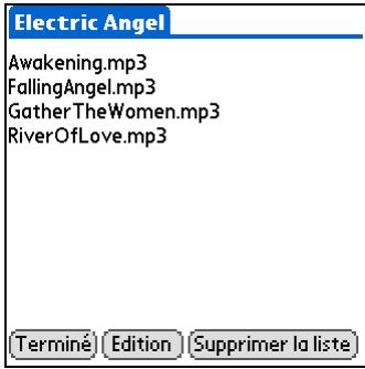 PALM TUNGSTEN T5 - Modification d'une liste de diffusion - 3