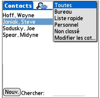 PALM TUNGSTEN T5 - Ajout d'une catégorie - 2