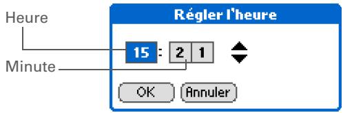 PALM TUNGSTEN T5 - Réglage de la date et de l'heure de la ville principale - 2
