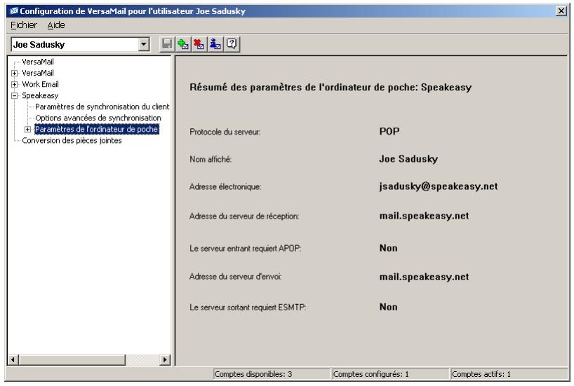 PALM TUNGSTEN T5 - Écrans d'informations sur les comptes - 2