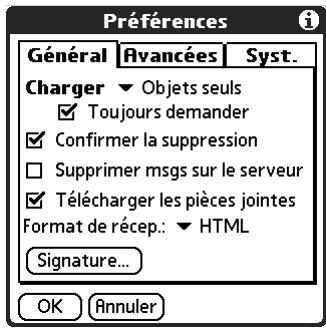 PALM TUNGSTENT E - Pour créer une signature personnelle : - 1