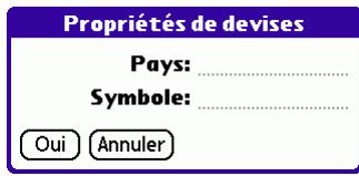 PALM TUNGSTENT E - Pour définir un symbole de devise personnalisé : - 2