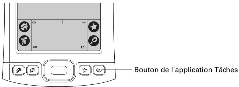 PALM TUNGSTENT E - Pour ouvrir l'application tâches : - 1