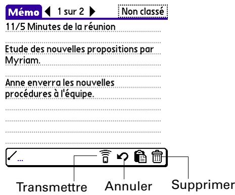 PALM TUNGSTENT E - Commandes de menus graffiti 2 - 4