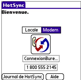 PALM TUNGSTENT E - Réalisation d'une opération hotsync par réseau - 1