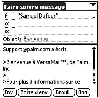 PALM TUNGSTENT E - Pour transmettre des e-mails : - 2