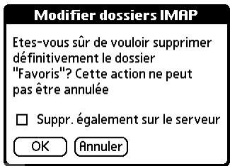 PALM TUNGSTENT E - Comptes IMAP - 2