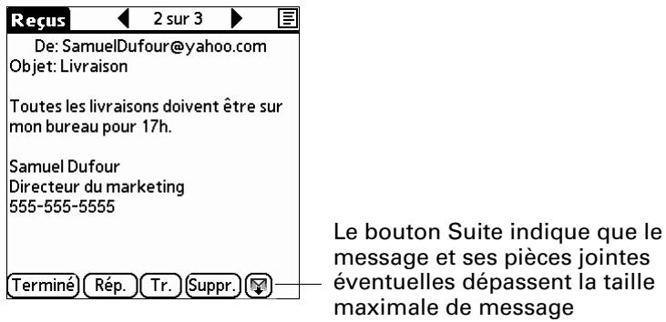 PALM TUNGSTENT E - Téléchargement de pièces jointes volumineuses - 1