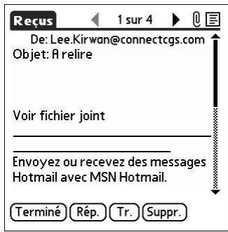 PALM TUNGSTENT E - Téléchargement de pièces jointes volumineuses - 4