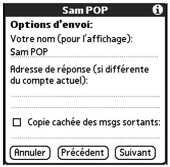 PALM TUNGSTENT E - Copie cachée des messages sortants - 1
