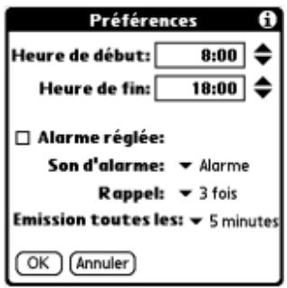 PALM ZIRE 71 - Préférences - 1