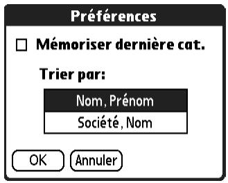 PALM ZIRE 71 - Préférences - 1