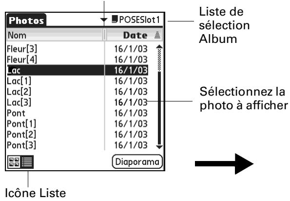 PALM ZIRE 71 - Pour afficher les photos dans la vue(liste) - 1